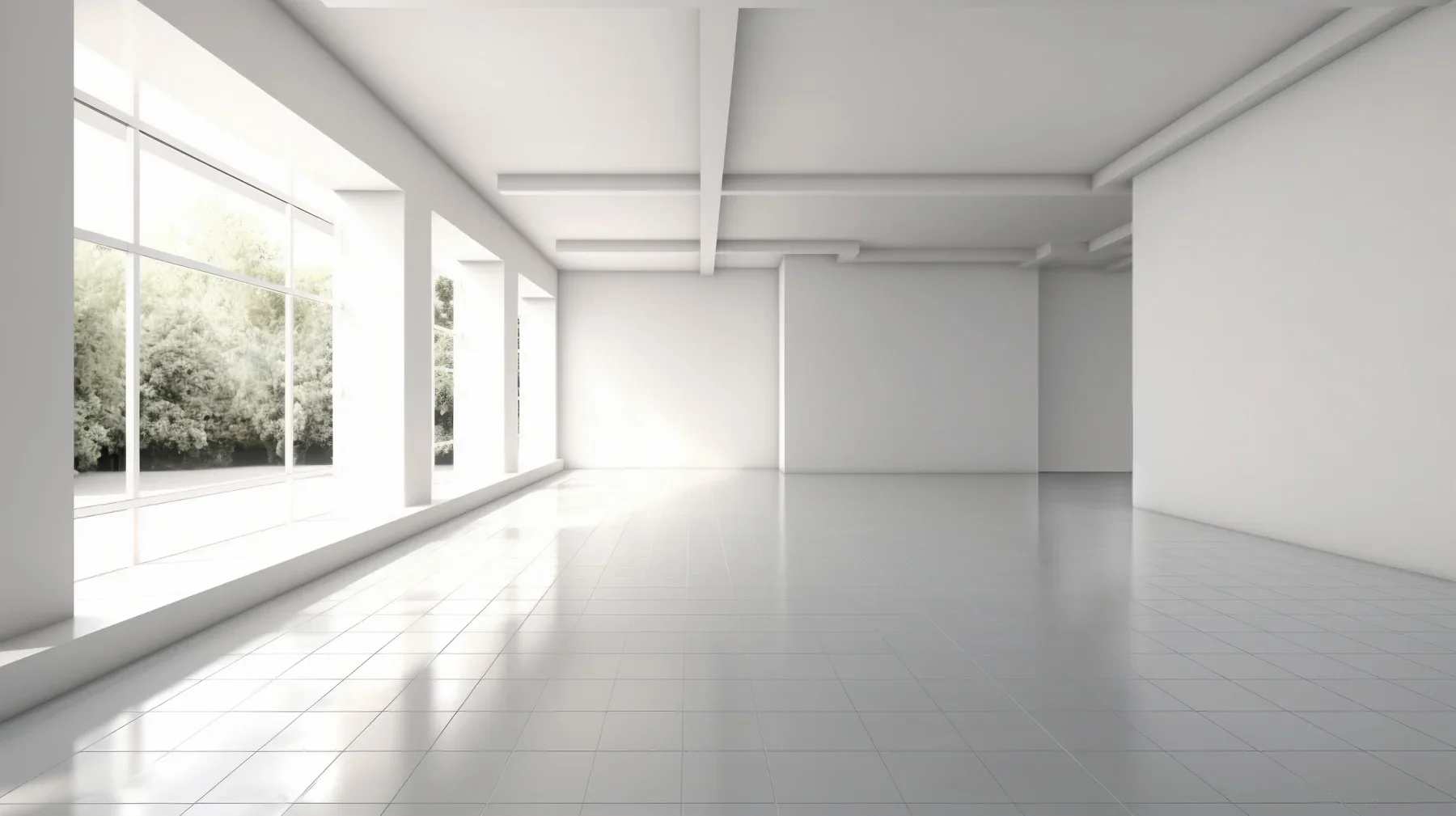 Interior de un espacio comercial despejado, imagen ilustrativa